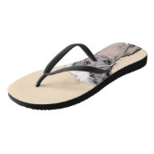 Chinesisch entworfene haarlose Malerei Original Hu Badesandalen (Schrägansicht)