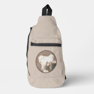 Chinesisch entworfene haarlose Malerei Original Hu Crossbody Bag