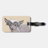 Chinesisch entworfene haarlose Malerei Original Hu Gepäckanhänger (Rückseite horizontal)