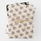 Chinesisch entworfene haarlose Malerei Original Hu Geschenkpapier Set (Beispiel)