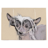 Chinesisch entworfene haarlose Malerei Original Hu Große Geschenktüte (Vorderseite)