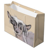 Chinesisch entworfene haarlose Malerei Original Hu Große Geschenktüte (Vorderseite Schrägansicht)