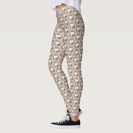 Chinesisch entworfene haarlose Malerei Original Hu Leggings (Links)