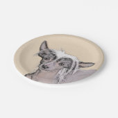 Chinesisch entworfene haarlose Malerei Original Hu Pappteller (Schrägansicht)