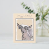 Chinesisch entworfene haarlose Malerei Original Hu Postkarte (Stehend Vorderseite)