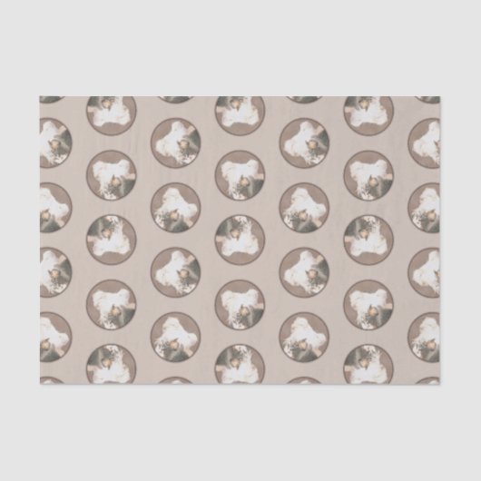 Chinesisch entworfene haarlose Malerei Original Hu Seidenpapier (Vorderseite)