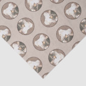 Chinesisch entworfene haarlose Malerei Original Hu Seidenpapier (Ausschnitt)