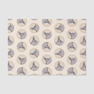 Chinesisch entworfene haarlose Malerei Original Hu Seidenpapier