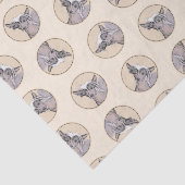 Chinesisch entworfene haarlose Malerei Original Hu Seidenpapier (Ausschnitt)