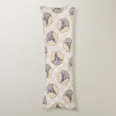 Chinesisch entworfene haarlose Malerei Original Hu Seitenschläferkissen (Vorderseite Vertikal)