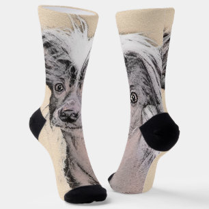 Chinesisch entworfene haarlose Malerei Original Hu Socken
