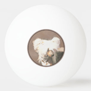 Chinesisch entworfene haarlose Malerei Original Hu Tischtennisball
