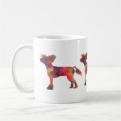 Chinesisch entworfene Hunde Geometrische Muster Si Kaffeetasse (Links)