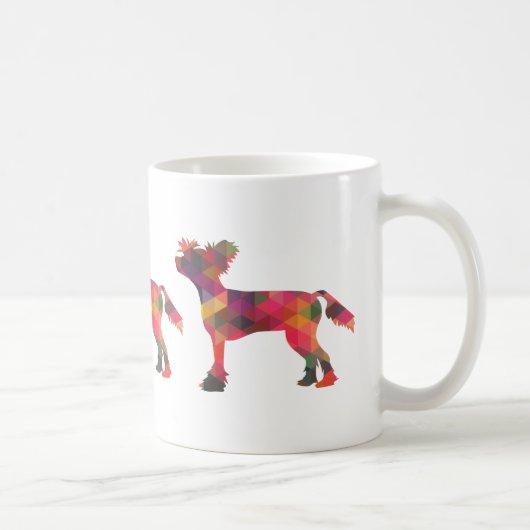 Chinesisch entworfene Hunde Geometrische Muster Si Kaffeetasse (Rechts)