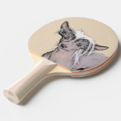 Chinesisch entzückte haarlose Malerei Original Hun Tischtennis Schläger (Vorderseite)