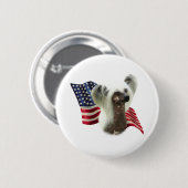 Chinesisch erstellte Flagge - Schaltfläche Button (Vorne & Hinten)