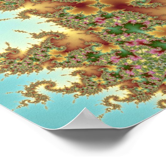 Chinesisch - Fraktal Poster (Ecke)