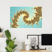 Chinesisch - Fraktal Poster (Heimbüro)