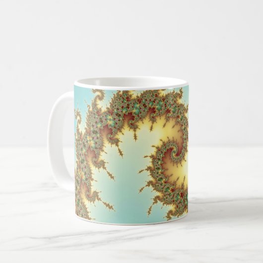 Chinesisch - Fraktal-Tasse Kaffeetasse (Vorderseite Links)