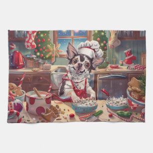 Chinesisch Gebürstetes Weihnachtsbaking: Festliche Geschirrtuch