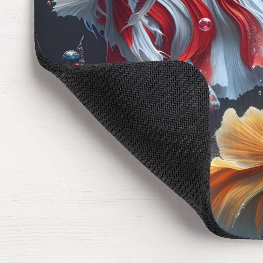 Chinesisch gegen American Betta Fish Mousepad (Ecke)