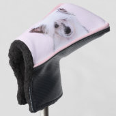 Chinesisch gezapfte Powderpuff-Malerei - Hundekuns Golf Headcover (3/4 Vorderseite)