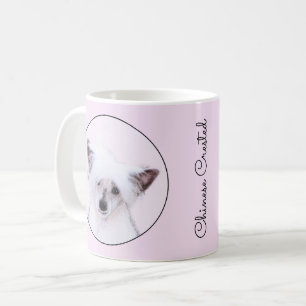 Chinesisch gezapfte Powderpuff-Malerei - Hundekuns Kaffeetasse