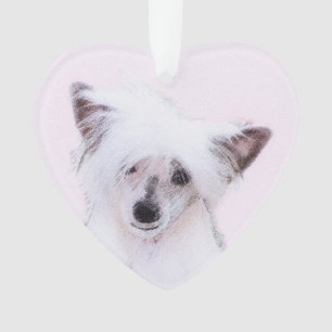 Chinesisch gezapfte Powderpuff-Malerei - Hundekuns Ornament