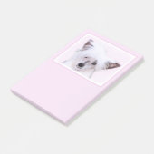 Chinesisch gezapfte Powderpuff-Malerei - Hundekuns Post-it Klebezettel (angewinkelt)