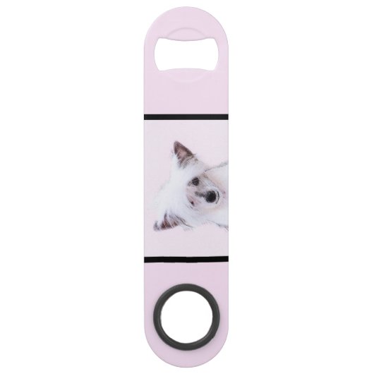 Chinesisch gezapfte Powderpuff-Malerei - Hundekuns Speed Flaschenöffner (Vorderseite)