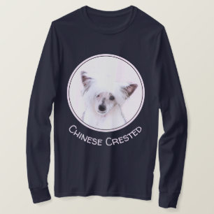 Chinesisch gezapfte Powderpuff-Malerei - Hundekuns T-Shirt