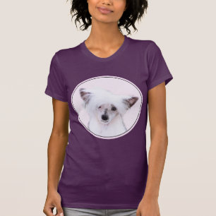 Chinesisch gezapfte Powderpuff-Malerei - Hundekuns T-Shirt