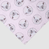 Chinesisch gezapftes Powderpuff Weiße Malerei Seidenpapier (Ausschnitt)