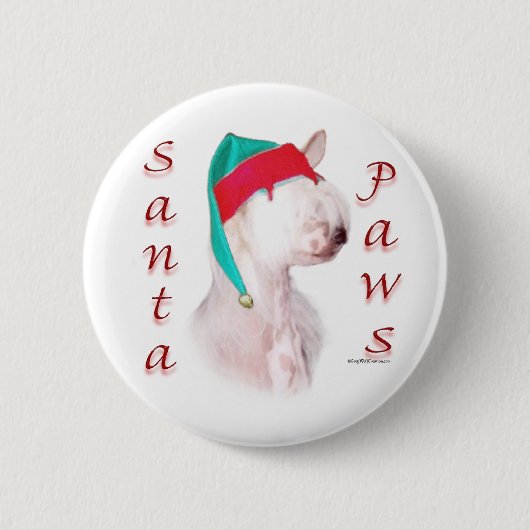 Chinesisch gezinkte Santa Paws Button (Vorderseite)