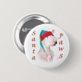Chinesisch gezinkte Santa Paws Button (Vorne & Hinten)