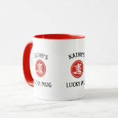 Chinesisch - Glückliche Tasse - Personalisiert (Vorderseite Links)