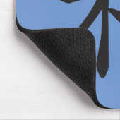 Chinesisch-Harmony-Symbol-Schwarze Buchstaben Mousepad (Ecke)