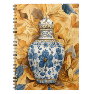 Chinesisch inspirierte Keramikvase ("Chinoiserie") Notizblock