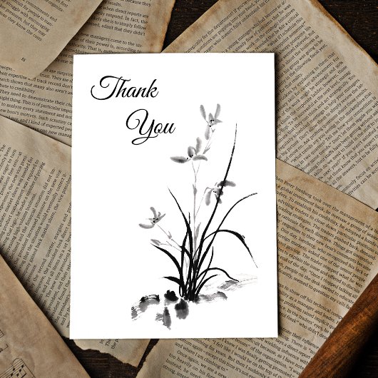 Chinesisch Iris - bw. Foto Postkarte