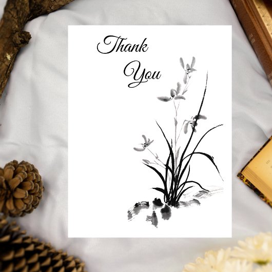 Chinesisch Iris - bw. Foto Postkarte