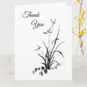 Chinesisch Iris - bw Karte (Gelbe Blume)