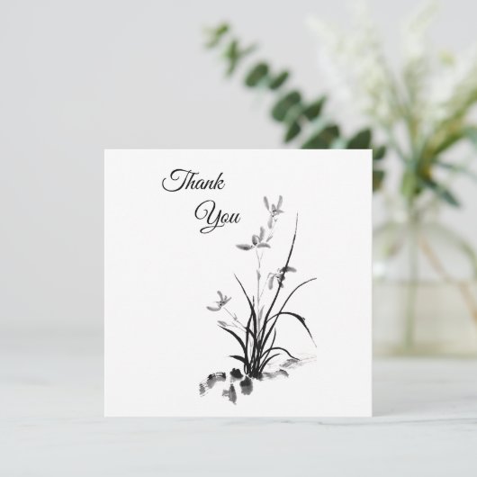 Chinesisch Iris - bw Karte (Stehend Vorderseite)