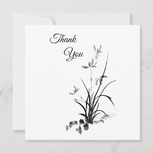 Chinesisch Iris - bw Karte (Vorderseite)