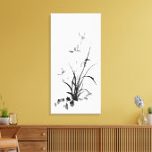 Chinesisch Iris - bw Leinwanddruck (Insitu (Wohnzimmer))