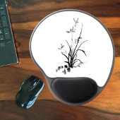 Chinesisch Iris - bw Mousepad