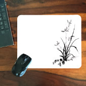 Chinesisch Iris - bw Mousepad