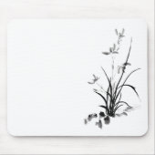 Chinesisch Iris - bw Mousepad (Vorne)