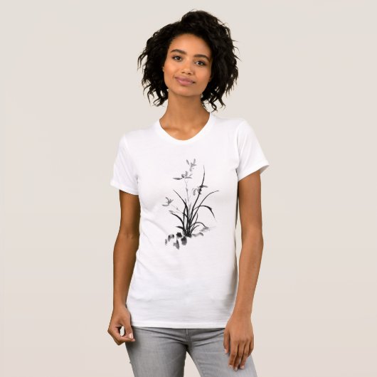 Chinesisch Iris - bw T-Shirt (Vorne ganz)