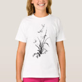 Chinesisch Iris - bw T-Shirt (Vorderseite)