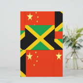 chinesisch-jamaikanisch briefpapier (Stehend Vorderseite)